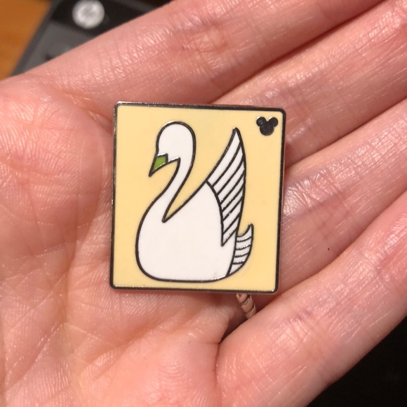 Disney Accessories - New Hidden Mickey Swan Pin
